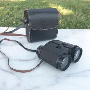 Vintage binoculars with case